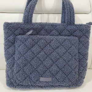 Vera Bradley Teddy Fleece Sherpa Small Vera Tote Bag